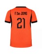 Nederländerna Frenkie de Jong #21 Replika Hemmakläder VM 2026 Kortärmad